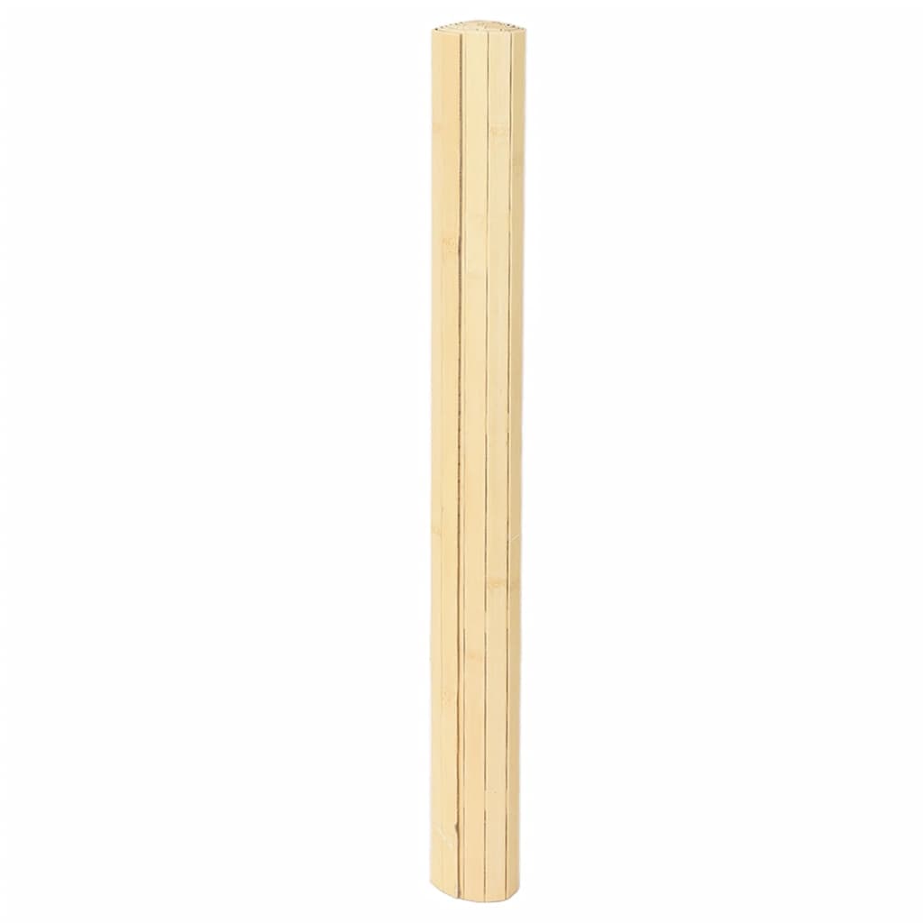 VidaXL Rechteckiger Teppich 80x200 cm Bambus hell natur