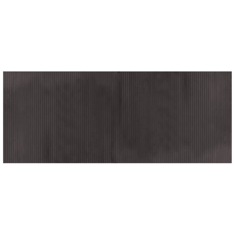 VidaXL Rechteckiger Teppich 80x200 cm Bambus dunkelbraun