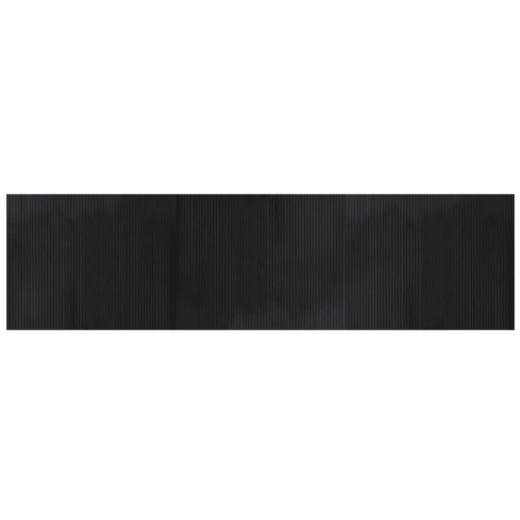 Vidaxx rechteckiger Teppich 80x300 cm Bambus schwarz