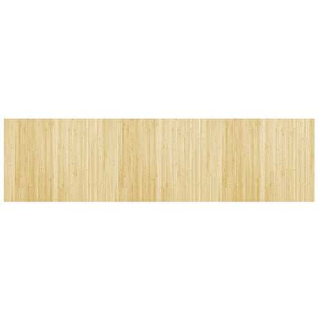 VidaXL Rechteckiger Teppich 80x300 cm Bambus hell natur