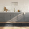 Vidaxx rechteckiger Teppich 80x300 cm Bambusgrau