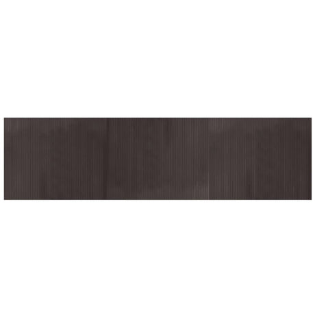 Vidaxx rechteckiger Teppich 80x300 cm Bambus dunkelbraun