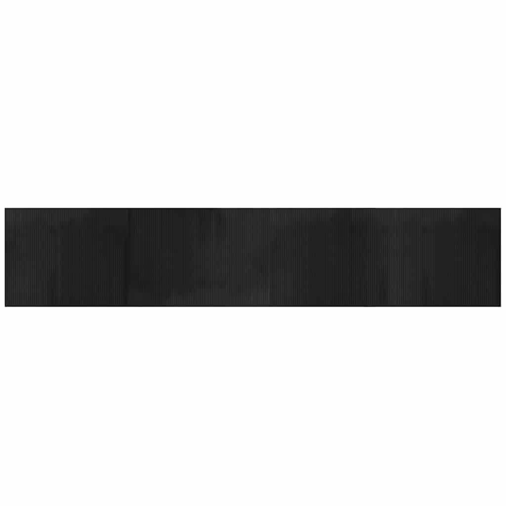 Vidaxx rechteckiger Teppich 80x400 cm Bambus schwarz