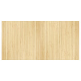 VidaXL Rechteckiger Teppich 100x200 cm Bambus hell natur