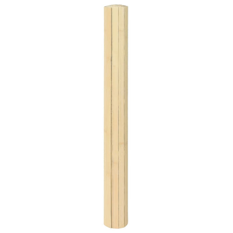 Vidaxx rechteckiger Teppich 100x200 cm Bambus hell natur