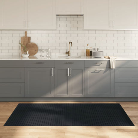 Vidaxx rechteckiger Teppich 100x200 cm Bambusgrau