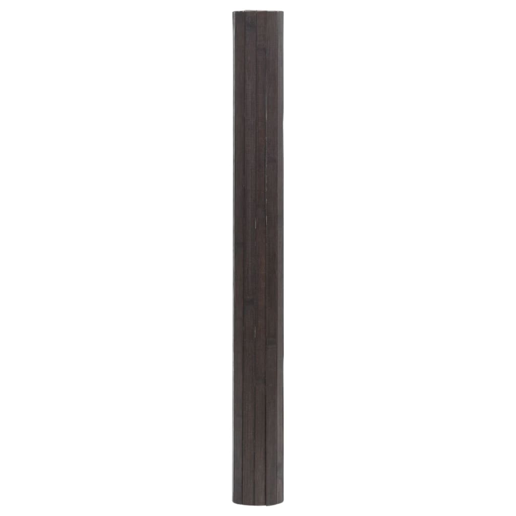 Vidaxx rechteckiger Teppich 100x300 cm Bambus dunkelbraun
