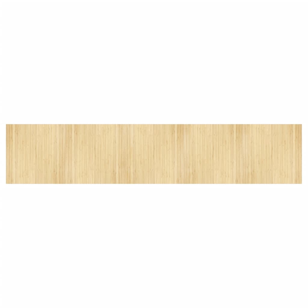 Vidaxx Teppich rechteckig 100x500 cm Bambus hell natur
