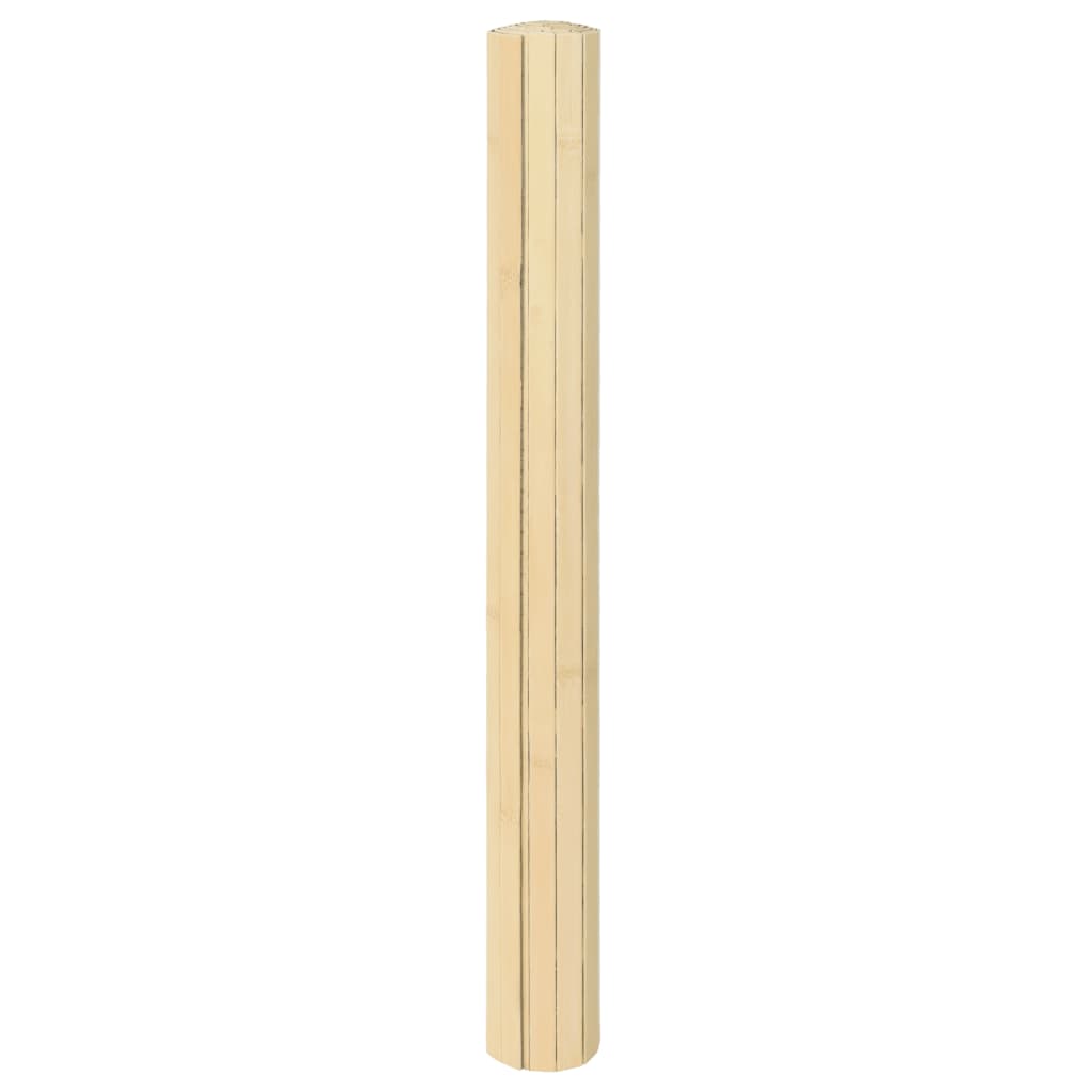 Vidaxx Teppich rechteckig 100x500 cm Bambus hell natur