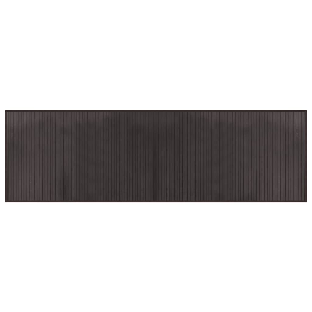 Vidaxx rechteckiger Teppich 60x200 cm Bambus dunkelbraun