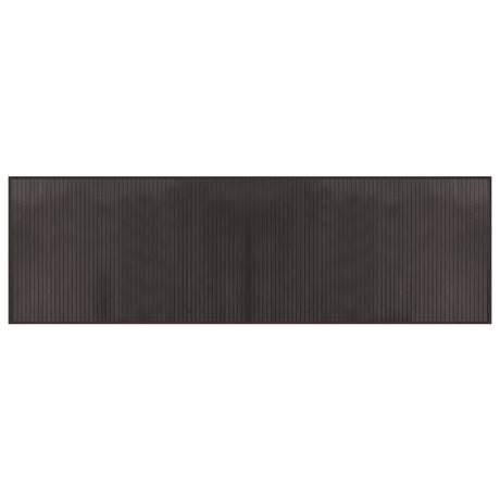 Vidaxx rechteckiger Teppich 60x200 cm Bambus dunkelbraun