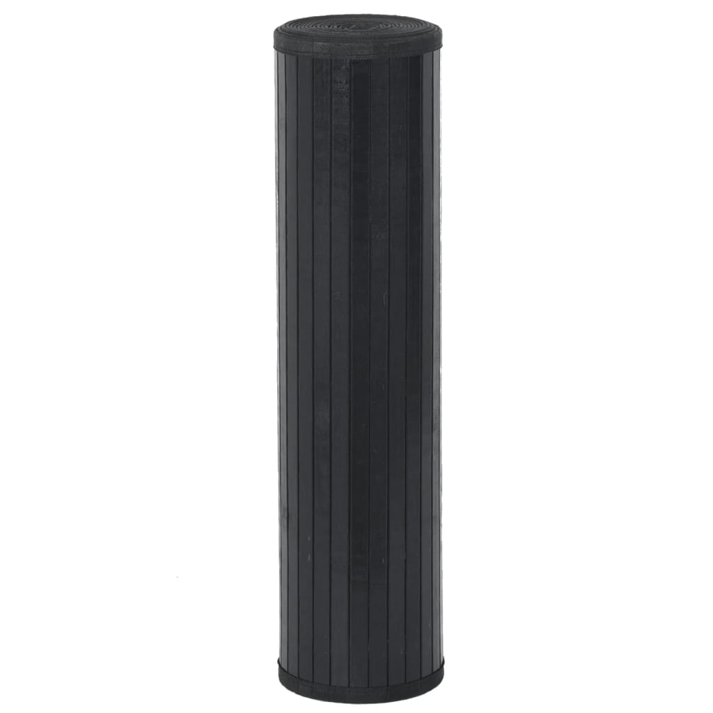 Vidaxx rechteckiger Teppich 60x300 cm Bambus schwarz