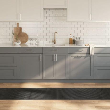 Vidaxx rechteckiger Teppich 60x300 cm Bambusgrau