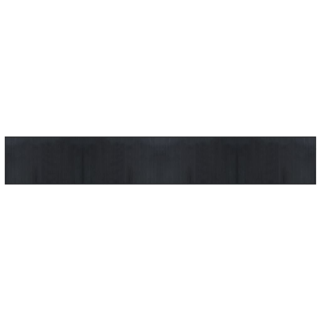 Vidaxx rechteckiger Teppich 60x400 cm Bambus schwarz