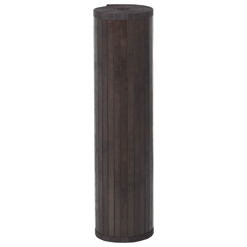 Vidaxx rechteckiger Teppich 60x500 cm Bambus dunkelbraun