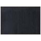 VidaXL Rechteckiger Teppich 70x100 cm Bambus schwarz