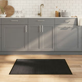 VidaXL Rechteckiger Teppich 70x100 cm Bambus schwarz