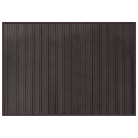 VidaXL Rechteckiger Teppich 70x100 cm Bambus dunkelbraun