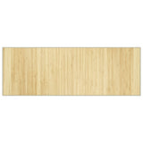 VidaXL Rechteckiger Teppich 70x200 cm Bambus hell natur