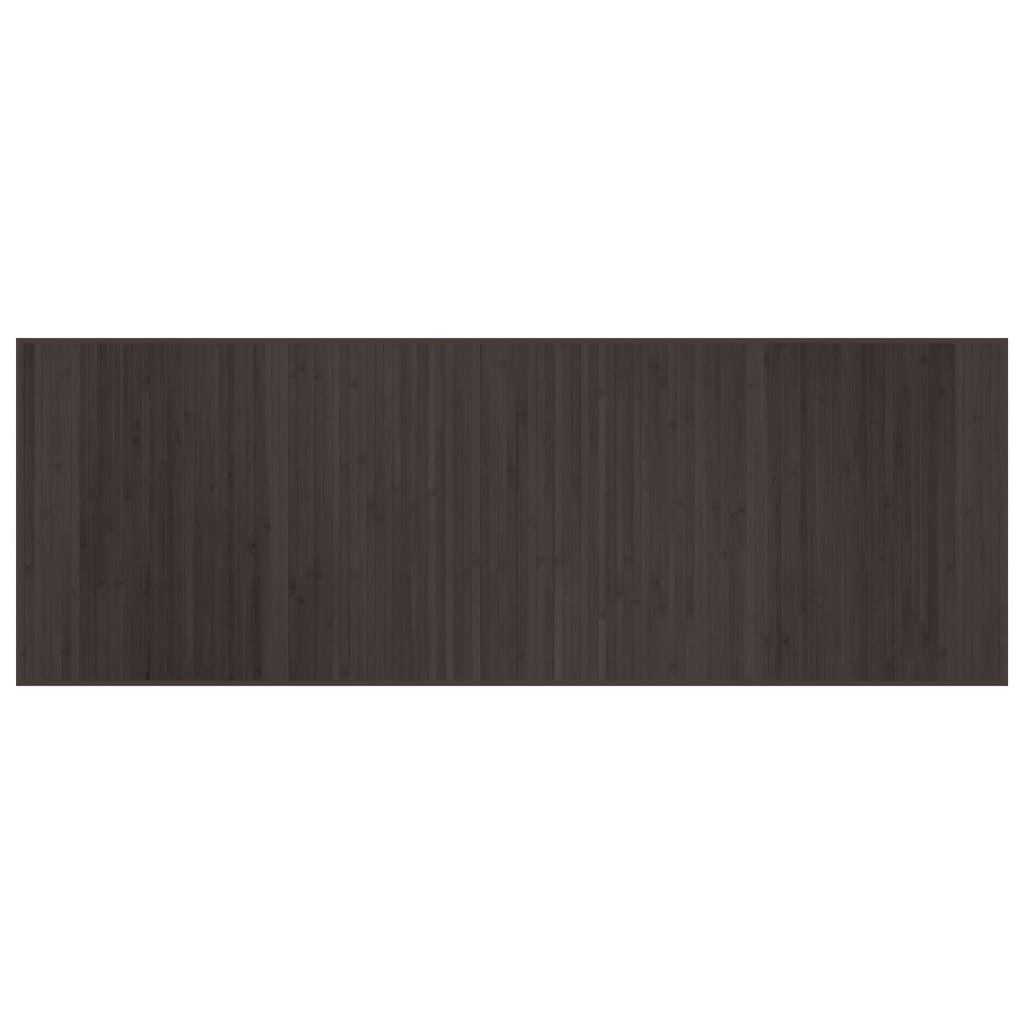 Vidaxx rechteckiger Teppich 70x200 cm Bambus dunkelbraun