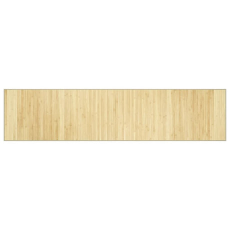 Vidaxx rechteckiger Teppich 70x300 cm Bambus hell natur