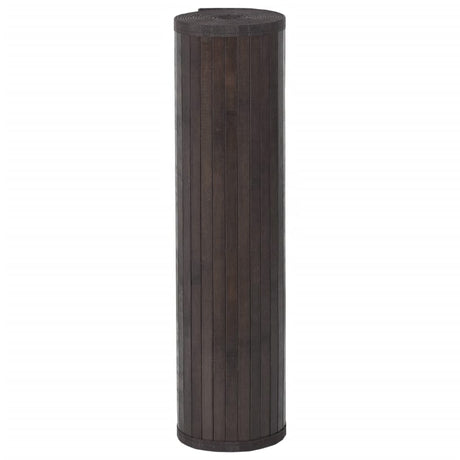 Vidaxx rechteckiger Teppich 70x500 cm Bambus dunkelbraun