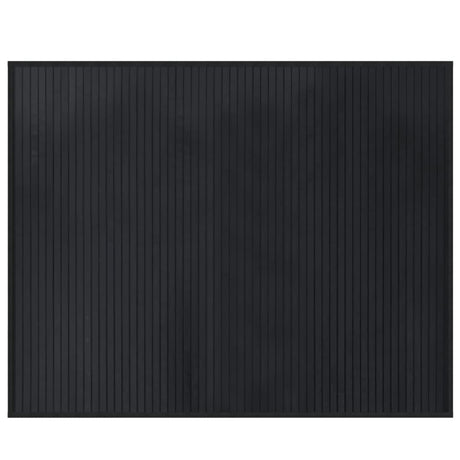 VidaXL Rechteckiger Teppich 80x100 cm Bambus schwarz