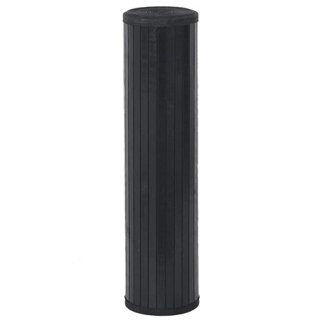 VidaXL Rechteckiger Teppich 80x100 cm Bambus schwarz