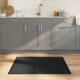 VidaXL Rechteckiger Teppich 80x100 cm Bambus schwarz