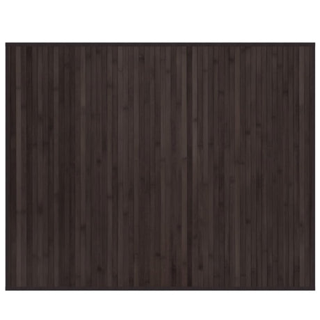 Vidaxx rechteckiger Teppich 80x100 cm Bambus dunkelbraun