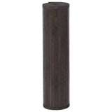 Vidaxx rechteckiger Teppich 80x100 cm Bambus dunkelbraun