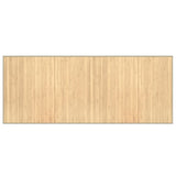 Vidaxx rechteckiger Teppich 80x200 cm Bambus hell natur