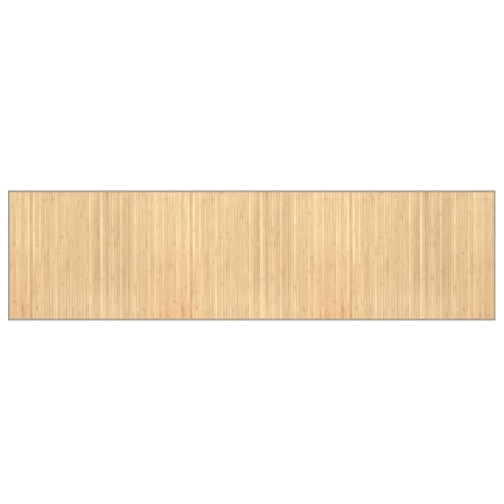 Vidaxx rechteckiger Teppich 80x300 cm Bambus hell natur