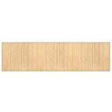 Vidaxx rechteckiger Teppich 80x300 cm Bambus hell natur