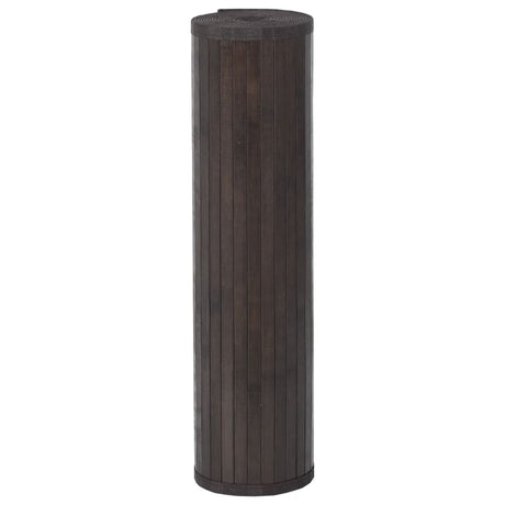 Vidaxx rechteckiger Teppich 80x300 cm Bambus dunkelbraun