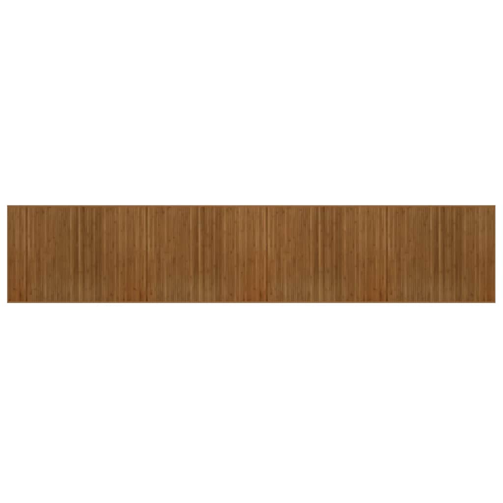 Vidaxx rechteckiger Teppich 80x400 cm Bambusbraun