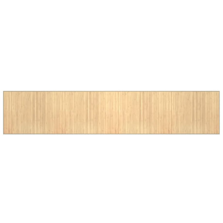 Vidaxx rechteckiger Teppich 80x400 cm Bambus hell natur