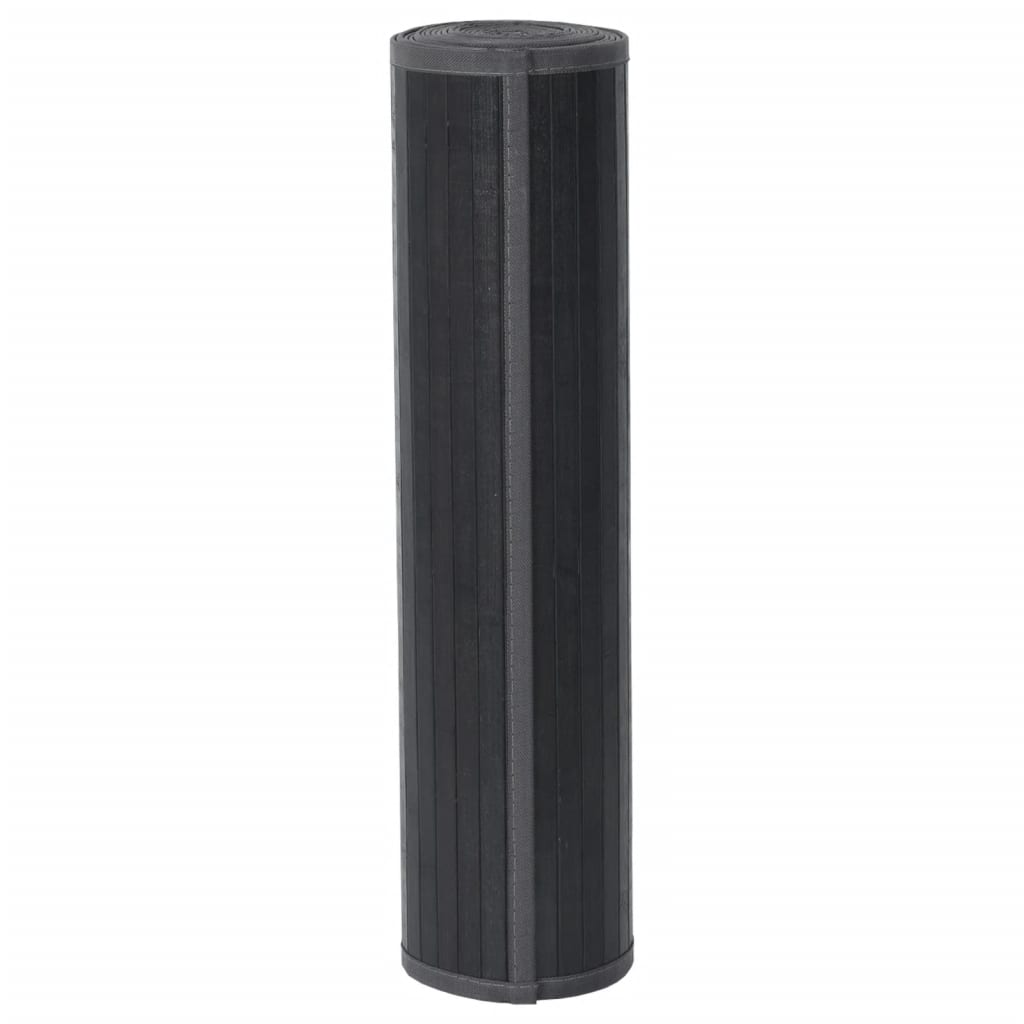 Vidaxx rechteckiger Teppich 80x400 cm Bambusgrau