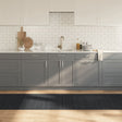 Vidaxx rechteckiger Teppich 80x400 cm Bambusgrau