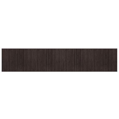 Vidaxx rechteckiger Teppich 80x400 cm Bambus dunkelbraun