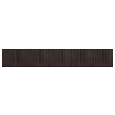 Vidaxx rechteckiger Teppich 80x500 cm Bambus dunkelbraun