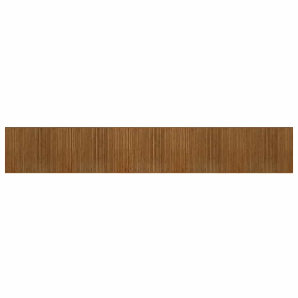 Vidaxx rechteckiger Teppich 80x1000 cm Bambusbraun