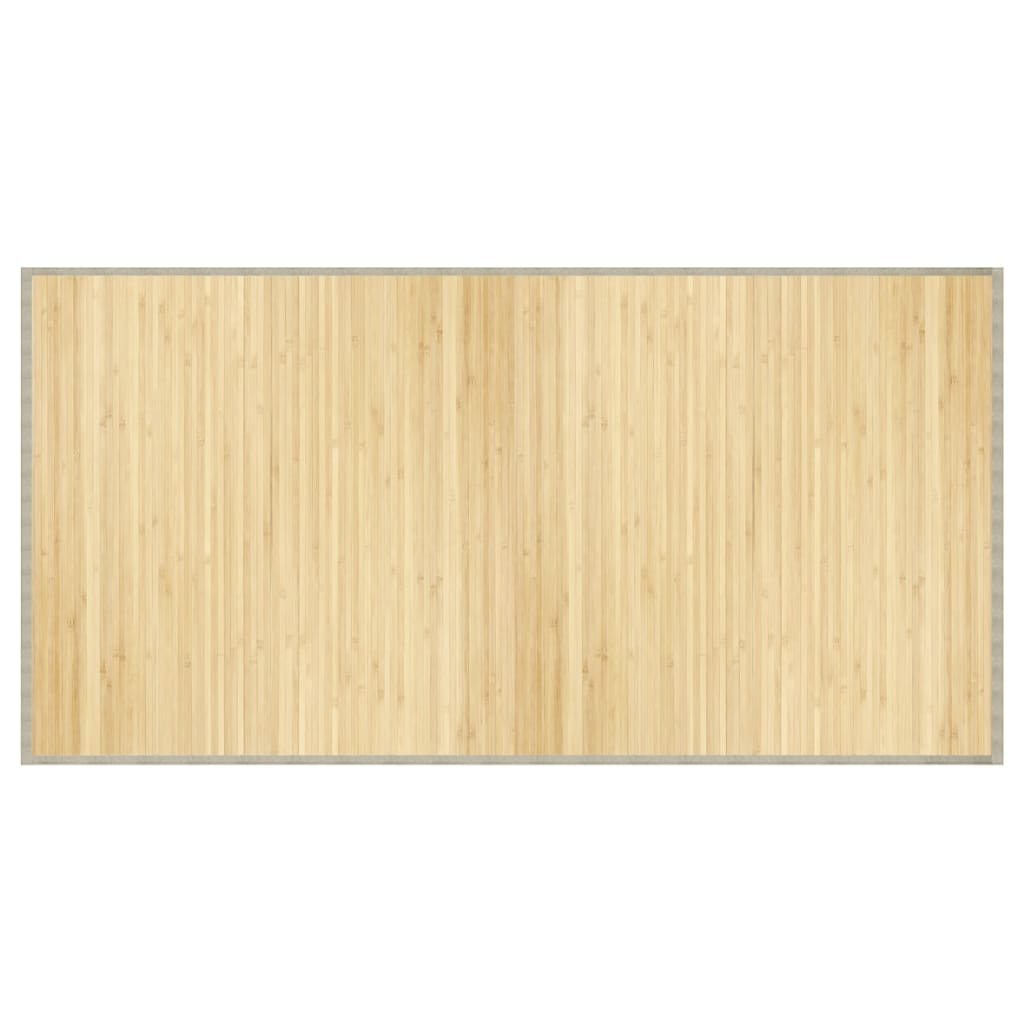 Vidaxx rechteckiger Teppich 100x200 cm Bambus hell natur