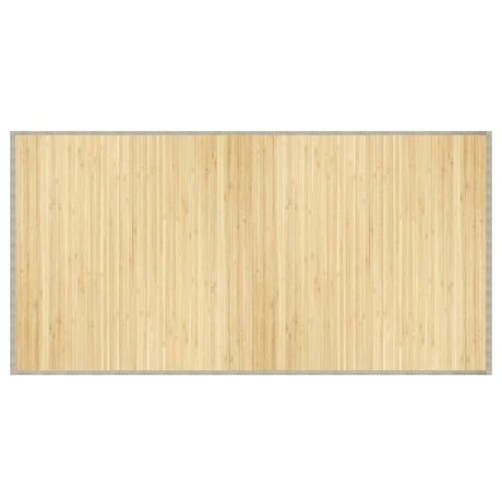 Vidaxx rechteckiger Teppich 100x200 cm Bambus hell natur