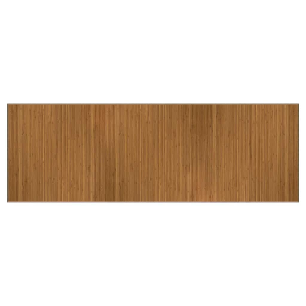 VidaXL Rechteckiger Teppich 100x300 cm Bambusbraun