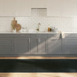 Vidaxx rechteckiger Teppich 100x300 cm Bambusgrau