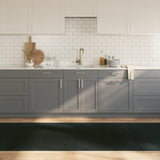 Vidaxx rechteckiger Teppich 100x300 cm Bambusgrau