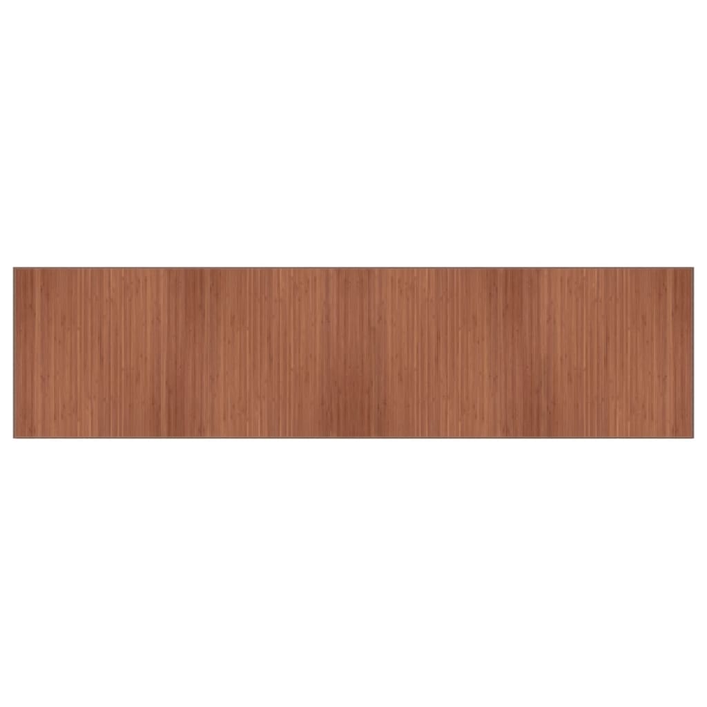 Vidaxx rechteckiger Teppich 100x400 cm Bambusbraun