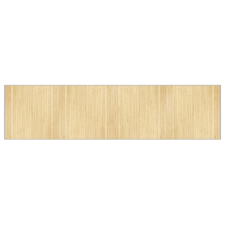 Vidaxx rechteckiger Teppich 100x400 cm heller natürlicher Bambus