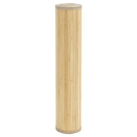 Vidaxx rechteckiger Teppich 100x400 cm heller natürlicher Bambus